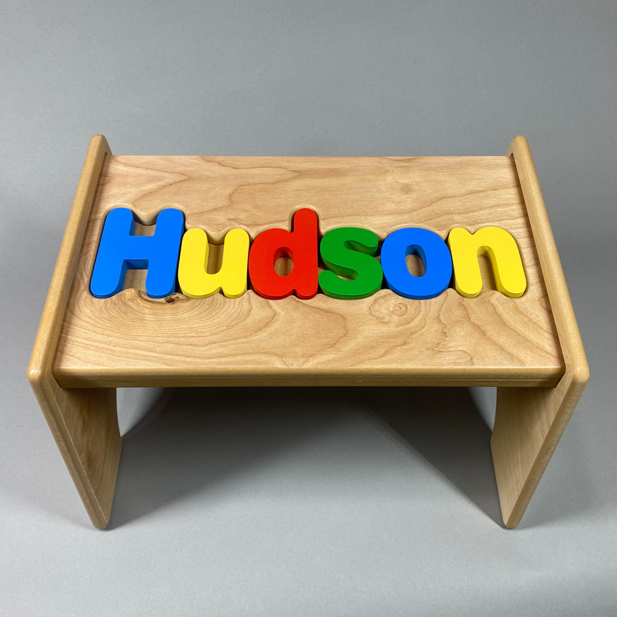 Personalized Wooden Puzzle fashion Step Stool (order by Nov 1 for holiday delivery)